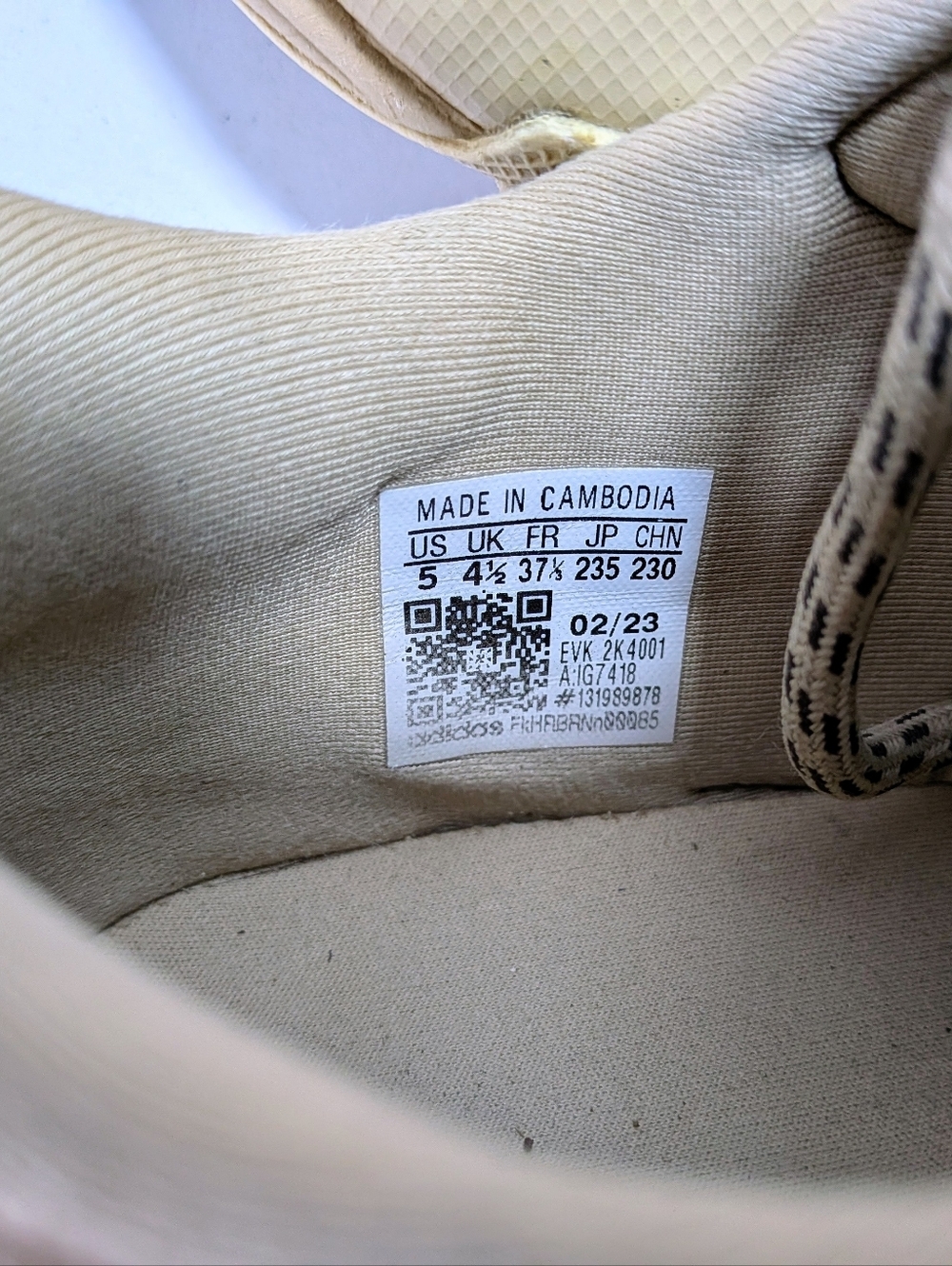 Adidas Ozweego Sneakers Women’s Size 5 Beige Khaki Chunky Retro Running Shoes - Picture 8 of 8